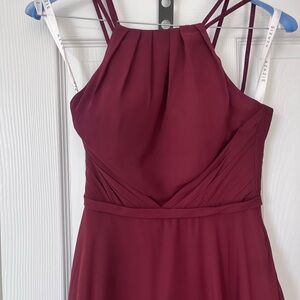 Azazie Bridesmaid Dress - XS Cabernet (Dry Cleaned)